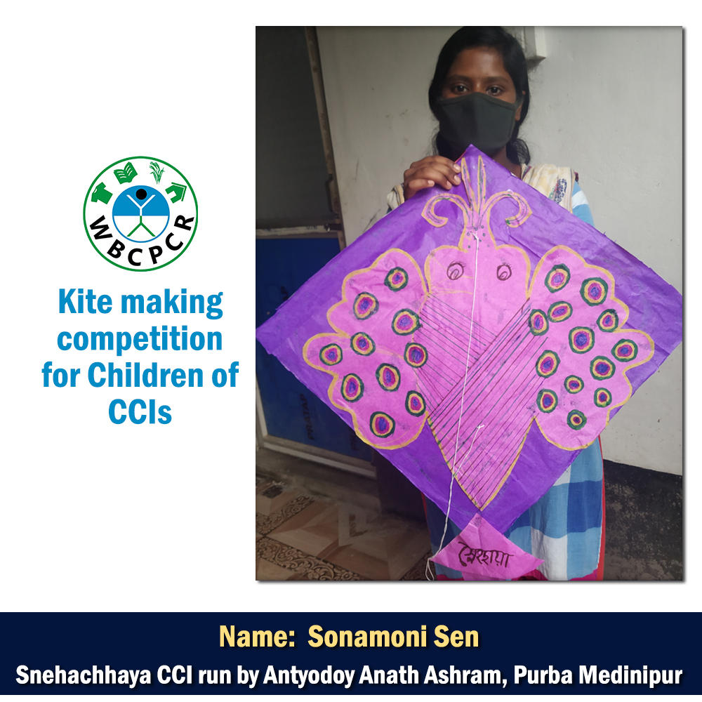 WBCPCR || Kite making competition for Children of CCIs